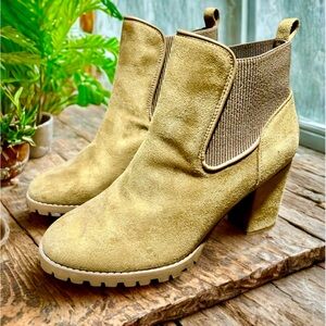 Cato Tan Ankle Boots